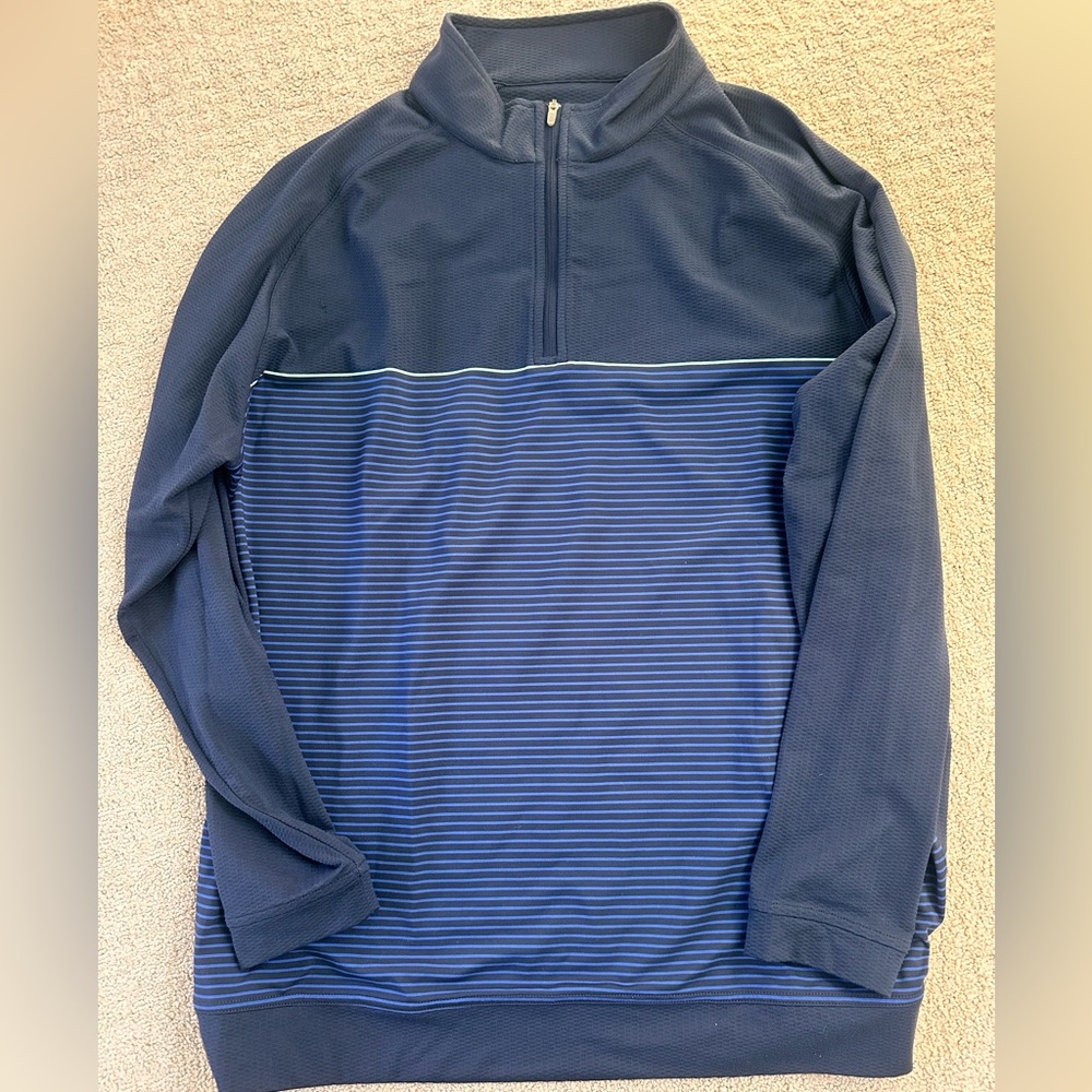 Peter Millar Classic Blue Quarter-Zip Pullover